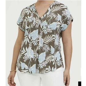 Torrid Button Down Hawaiian Shirt EUC 1x